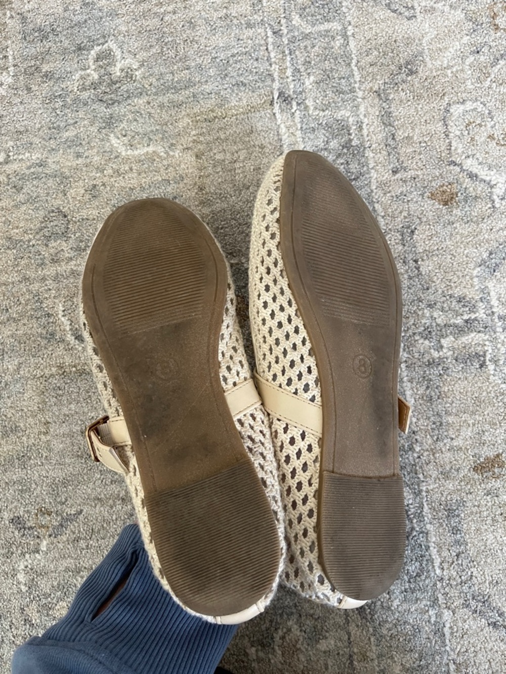 Universal Thread Cream Woven Mary Jane Flats - Picture 5 of 5